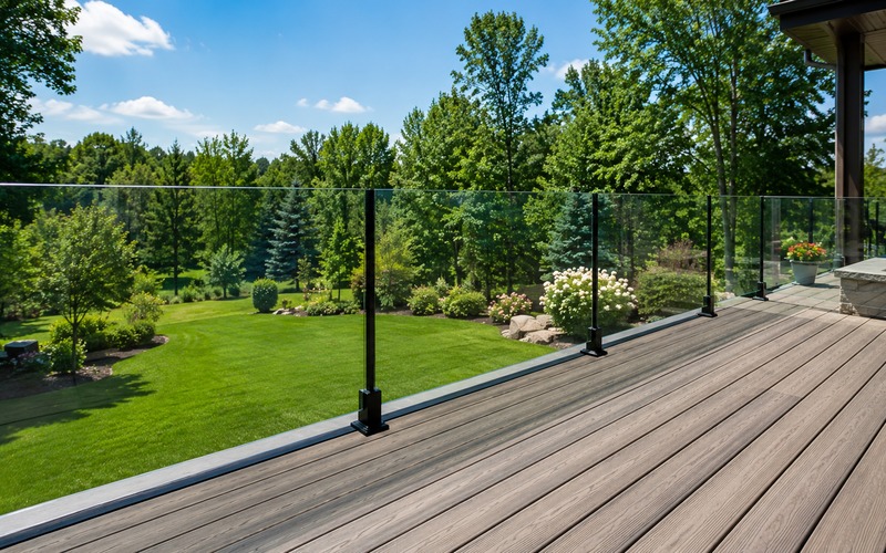 Frameless glass panel railing &mdash; Niagara Region